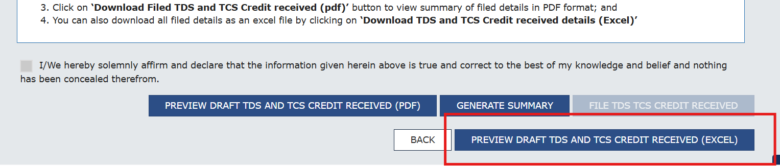 gst portal tcs excel download
